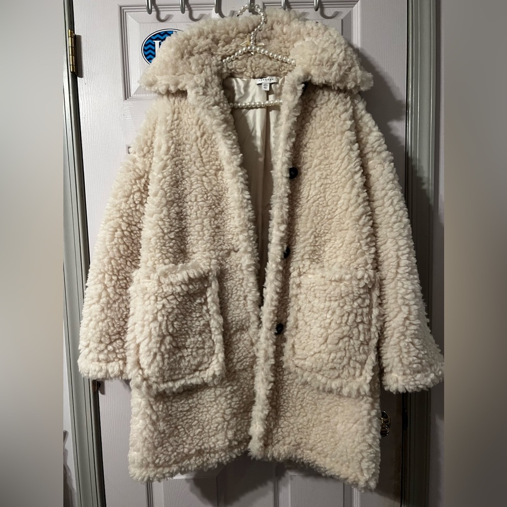 Topshop Fluffy Jacket